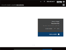 Tablet Screenshot of marc-andrebourdon.com